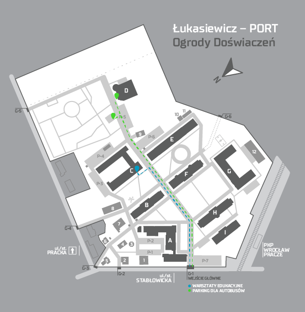 Ogrody Doświadczeń w Łukasiewicz – PORT jak dojechać